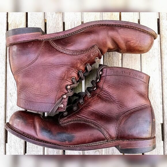 Wolverine 1000 MILE PLAIN-TOE ORIGINAL BOOT - Picture 3 of 12